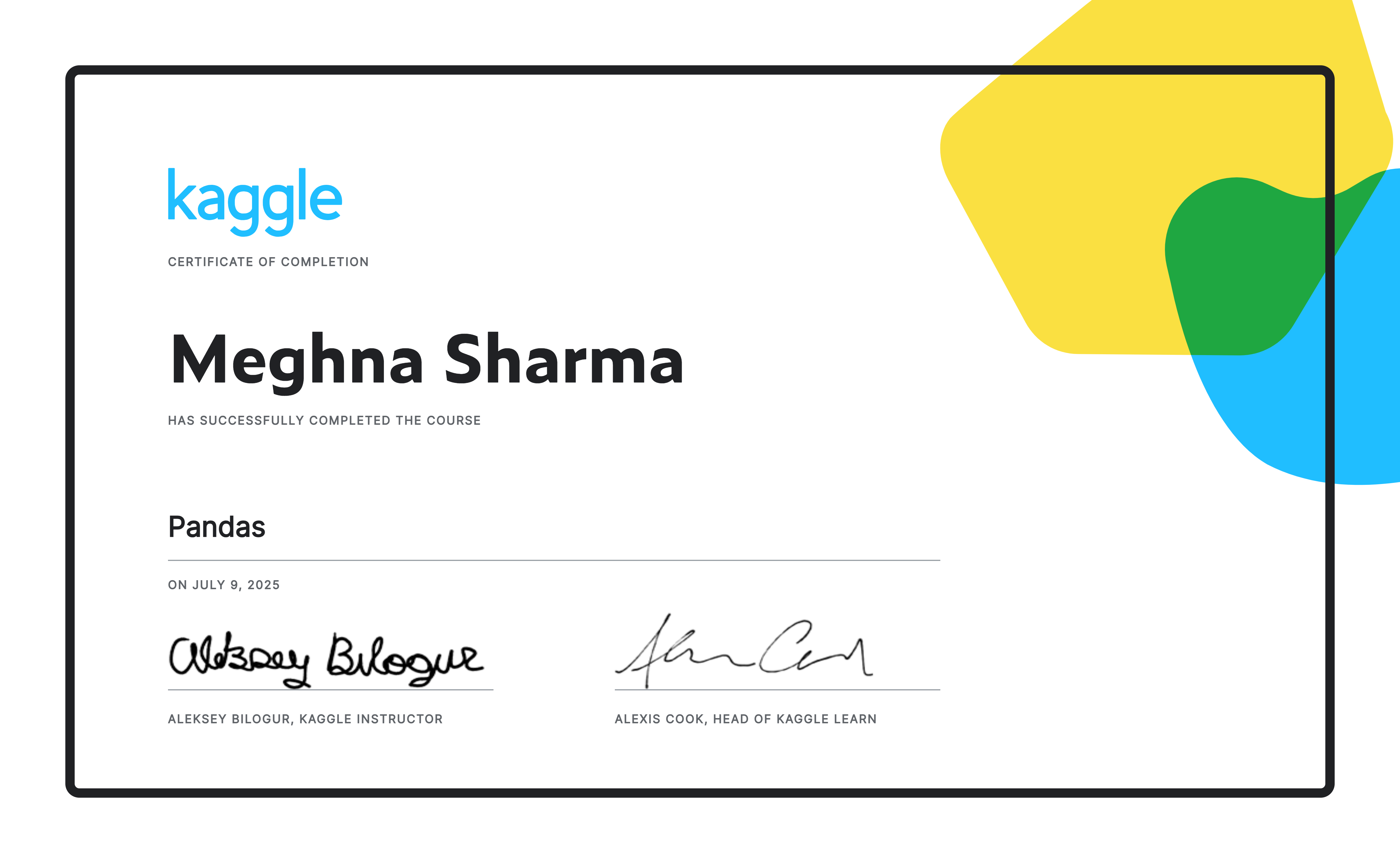Coursera Certificate